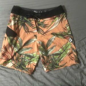 Volcom floral design surf shorts